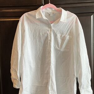 Old Navy White womens Casual Button Down Shirt